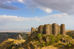 The Amberd fortress and church  in Armenia